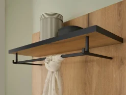 Home affaire Garderobenpaneel »Cantara, Wandregal, Flurgarderobe mit Hutablage, Kleiderstange & Haken« vielseitig einsetzbar, in zwei Farben verfügbar, 79 cm breit