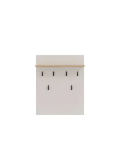 Home affaire Garderobenpaneel »Belfort, Wandregal mit 6 Haken, mit Regal, Breite 66 cm« Wandgarderobe, Aufhänger, Höhe 83 cm, in Kaschmirfarbe