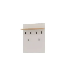 Home affaire Garderobenpaneel »Belfort, Wandregal mit 6 Haken, mit Regal, Breite 66 cm« Wandgarderobe, Aufhänger, Höhe 83 cm, in Kaschmirfarbe