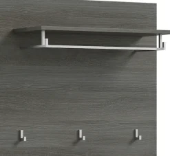 Home affaire Garderobenpaneel »Rumba, Breite 80cm, 3 Haken, 1 Kleiderstange, 1 Ablageboden« Garderobe, Paneel, Wandpaneel, Flurmöbel
