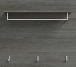 Home affaire Garderobenpaneel »Rumba, Breite 80cm, 3 Haken, 1 Kleiderstange, 1 Ablageboden« Garderobe, Paneel, Wandpaneel, Flurmöbel