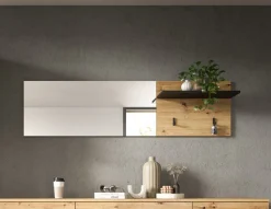 Home affaire Garderobenpaneel »REHAT, TOPSELLER!, Breite 150 cm, Hutablage, 2 Haken, Spiegel« in verschiedenen Ausführungen,Paneel, Wandboard, Garderobe, Garderobenleiste, Garderobenboard