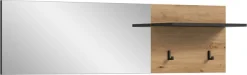 Home affaire Garderobenpaneel »REHAT, TOPSELLER!, Breite 150 cm, Hutablage, 2 Haken, Spiegel« in verschiedenen Ausführungen,Paneel, Wandboard, Garderobe, Garderobenleiste, Garderobenboard