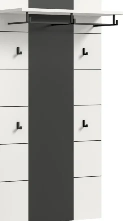 Home affaire Garderobenpaneel »REHAT, TOPSELLER!, Höhe 145 cm, Hutablage, 4 Haken, Garderobenstange« in verschiedenen Farben erhältlich, 1 Stk. tlg. Paneel, Wandboard, Garderobe, Garderobenleiste, Garderobenboard