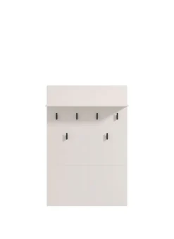 Home affaire Garderobenpaneel »Rathlin, Wandregal Wandpaneel, Wandgarderobe praktisch & stillvoll« mit 6 Kleiderhaken und Ablage für Accessoires, Breite 77 cm