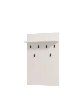 Home affaire Garderobenpaneel »Rathlin, Wandregal Wandpaneel, Wandgarderobe praktisch & stillvoll« mit 6 Kleiderhaken und Ablage für Accessoires, Breite 77 cm