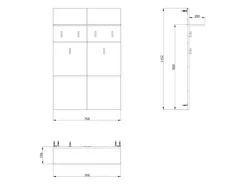 Home affaire Garderobenpaneel »Rathlin, Wandregal Wandpaneel, Wandgarderobe praktisch & stillvoll« mit 6 Kleiderhaken und Ablage für Accessoires, Breite 77 cm