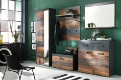 Home affaire Garderobenpaneel »Ilana« Garderobenpaneel mit Ablage & Haken - (B/T/H) 80/29/106 cm