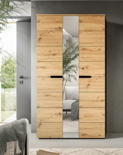 Home affaire Garderobenschrank »REHAT, TOPSELLER!, Breite 105cm, mit Spiegeltür, viel Stauraum« Platz für ca. 23 Paar Schuhe,Garderobe, Flurschrank, Dielenschrank, Kleiderschrank, Garderobenmöbel