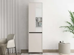 Home affaire Garderobenschrank »Arran, Stauraumschrank, Flurschrank, ausziehbare Kleiderstange« Spiegeltür, zwei Regale. Gesamtbreite 54,5 cm