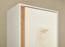 Home affaire Garderobenschrank »GiRON/CiTY, moderner Garderobenschrank, Kleiderschrank mit Stauraum« Spiegeltür, Teleskopauszug, Tür beidseitig montierbar, 60 cm breit