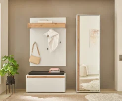 Home affaire Garderobenschrank »GiRON/CiTY, moderner Garderobenschrank, Kleiderschrank mit Stauraum« Spiegeltür, Teleskopauszug, Tür beidseitig montierbar, 60 cm breit