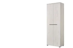 Home affaire Garderobenschrank »Lorca Drehtürenschrank, Dielenschrank , Flurschrank, Mehrzweckschrank« Modernes Design in Eiche-Optik mit ABS-Kanten, 2-türig