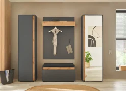 Home affaire Garderobenschrank »GiRON/CiTY, moderner Schrank, Schuhschrank mit Stauraum« 10 Fächer, modernes Design, Tür beidseitig montierbar, 50 cm breit