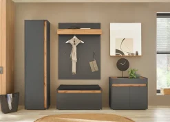 Home affaire Garderobenschrank »GiRON/CiTY, moderner Schrank, Schuhschrank mit Stauraum« 10 Fächer, modernes Design, Tür beidseitig montierbar, 50 cm breit