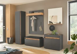 Home affaire Garderobenschrank »GiRON/CiTY, moderner Schrank, Schuhschrank mit Stauraum« 10 Fächer, modernes Design, Tür beidseitig montierbar, 50 cm breit