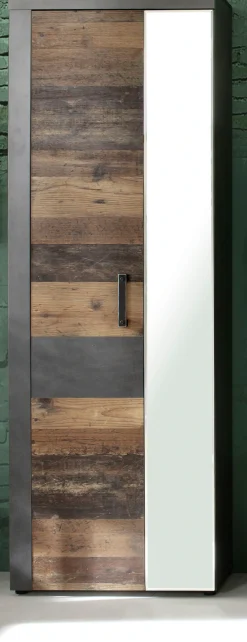 Home affaire Garderobenschrank »Ilana« Garderobenschrank mit 2 Türen - (B/T/H) 65/34/192 cm