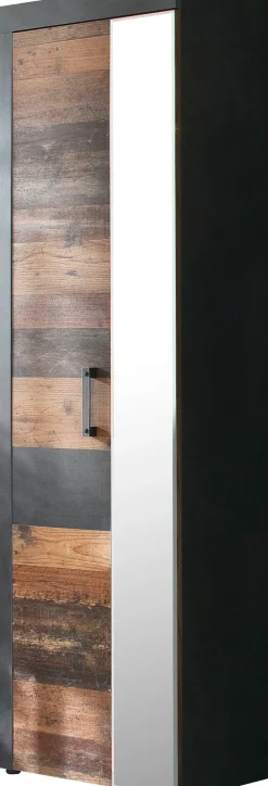 Home affaire Garderobenschrank »Ilana« Garderobenschrank mit 2 Türen - (B/T/H) 65/34/192 cm