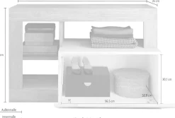 Home affaire Garderobenschrank »Hamburg, Breite 91 cm« mit 1 Klappe