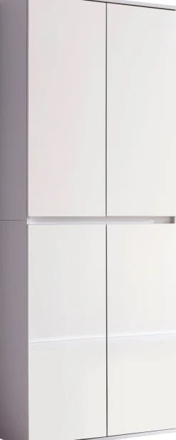 Home affaire Garderobenschrank »Malcesine« Garderobenschrank mit 4 Türen - (B/T/H) 74/34/191 cm