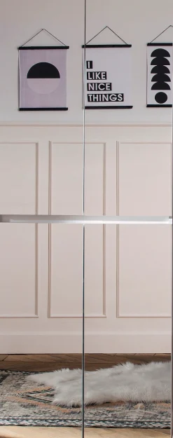 Home affaire Garderobenschrank »Malcesine« Garderobenschrank mit 4 Türen - (B/T/H) 74/34/191 cm