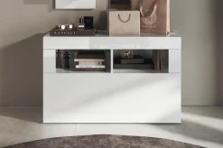 Home affaire Garderobenschrank »Basic, Breite 91 cm, Höhe 59 cm, Schuhbank 1 Klappe« Garderobenbank, moderne Rahmenoptik