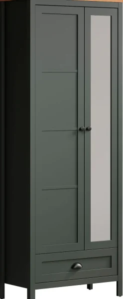 Home affaire Garderobenschrank »Vienna« 1 Stk. tlg. Garderobenschrank, 2 Türen, 1 Schubkasten & Vollauszug 77/39/198 cm