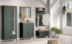 Home affaire Garderobenschrank »Vienna« 1 Stk. tlg. Garderobenschrank, 2 Türen, 1 Schubkasten & Vollauszug 77/39/198 cm