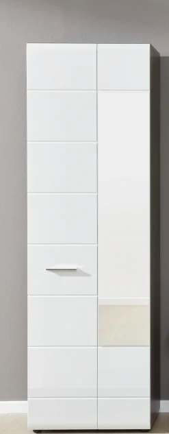 Home affaire Garderobenschrank »Sovana« Garderobenschrank mit 2 Türen & Spiegel - (B/T/H) 60/36/191 cm
