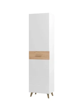 Home affaire Garderobenschrank »Sein, Kleiderschrank, Stauraumschrank, Flurschrank, Höhe 193 cm« Hochglanzfronten, ausziehbare Kleiderstange, Breite 51,5 cm