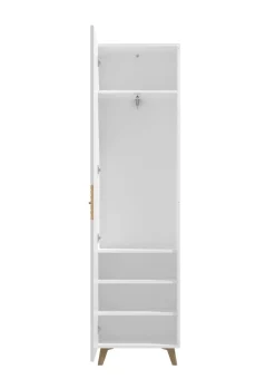 Home affaire Garderobenschrank »Sein, Kleiderschrank, Stauraumschrank, Flurschrank, Höhe 193 cm« Hochglanzfronten, ausziehbare Kleiderstange, Breite 51,5 cm