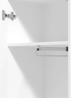 Home affaire Garderobenschrank »Sein, Kleiderschrank, Stauraumschrank, Flurschrank, Höhe 193 cm« Hochglanzfronten, ausziehbare Kleiderstange, Breite 51,5 cm