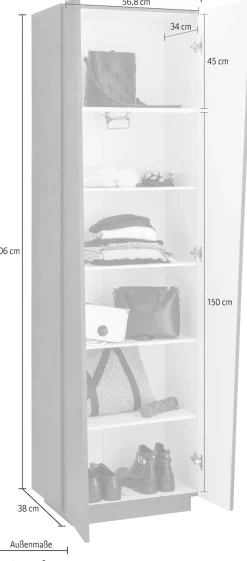 Home affaire Garderobenschrank »Vega«