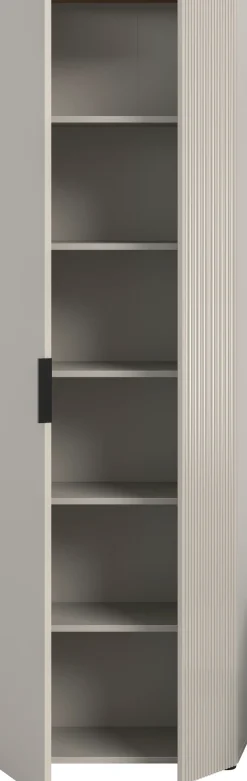 Home affaire Garderobenschrank »EDIL, Höhe 190cm, 2 Türen, 5 Böden, 6 Fächer« moderne Farbkombination, Platz für ca. 18 Paar Schuhe,Kleiderschrank, Flurschrank, Hochschrank, Stauraumschrank