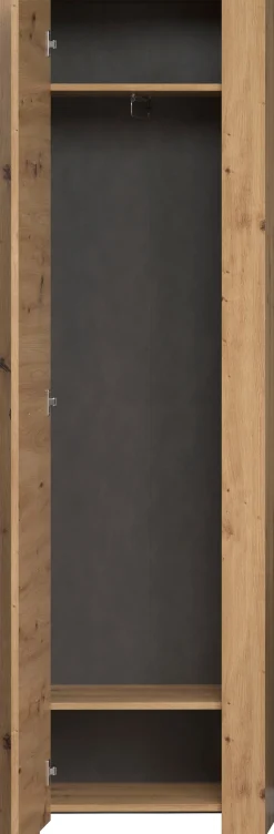 Home affaire Garderobenschrank »Ambres Inkl. ausziehbarer Kleiderstange« 1 Stk. tlg. Garderobenpaneel mit Ablage & Haken - (B/T/H) 62/26/199 cm