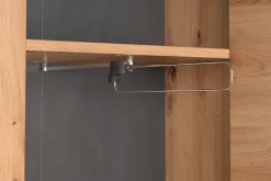 Home affaire Garderobenschrank »Ambres Inkl. ausziehbarer Kleiderstange« 1 Stk. tlg. Garderobenpaneel mit Ablage & Haken - (B/T/H) 62/26/199 cm