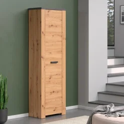 Home affaire Garderobenschrank »Ambres Inkl. ausziehbarer Kleiderstange« 1 Stk. tlg. Garderobenpaneel mit Ablage & Haken - (B/T/H) 62/26/199 cm