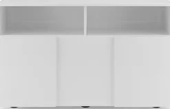 Home affaire Garderobenschrank »Dama, Breite 91 cm, Höhe 51 cm, Schuhbank 1 Klappe« Garderobenbank, Front in 3D-Optik