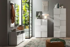 Home affaire Garderobenschrank »Dama, Breite 91 cm, Höhe 51 cm, Schuhbank 1 Klappe« Garderobenbank, Front in 3D-Optik