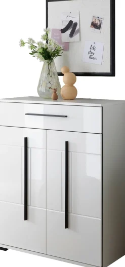 Home affaire Garderobenschrank »Cantara, Schrank in zwei Farben, modernes Sideboard, Kommode« vielseitig einsetzbar, ausreichend Stauraum, 80 cm breit