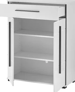 Home affaire Garderobenschrank »Cantara, Schrank in zwei Farben, modernes Sideboard, Kommode« vielseitig einsetzbar, ausreichend Stauraum, 80 cm breit