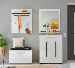 Home affaire Garderobenschrank »Cantara, Schrank in zwei Farben, modernes Sideboard, Kommode« vielseitig einsetzbar, ausreichend Stauraum, 80 cm breit