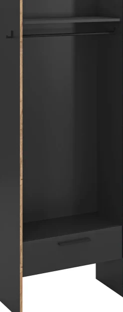 Home affaire Garderobenschrank »MUSTA, Breite: 70cm, inkl. Kleiderstange, 2 Haken, 1 Schubkasten« Dielenschrank, Flurschrank, Schrank, Universalschrank, Sitzbank