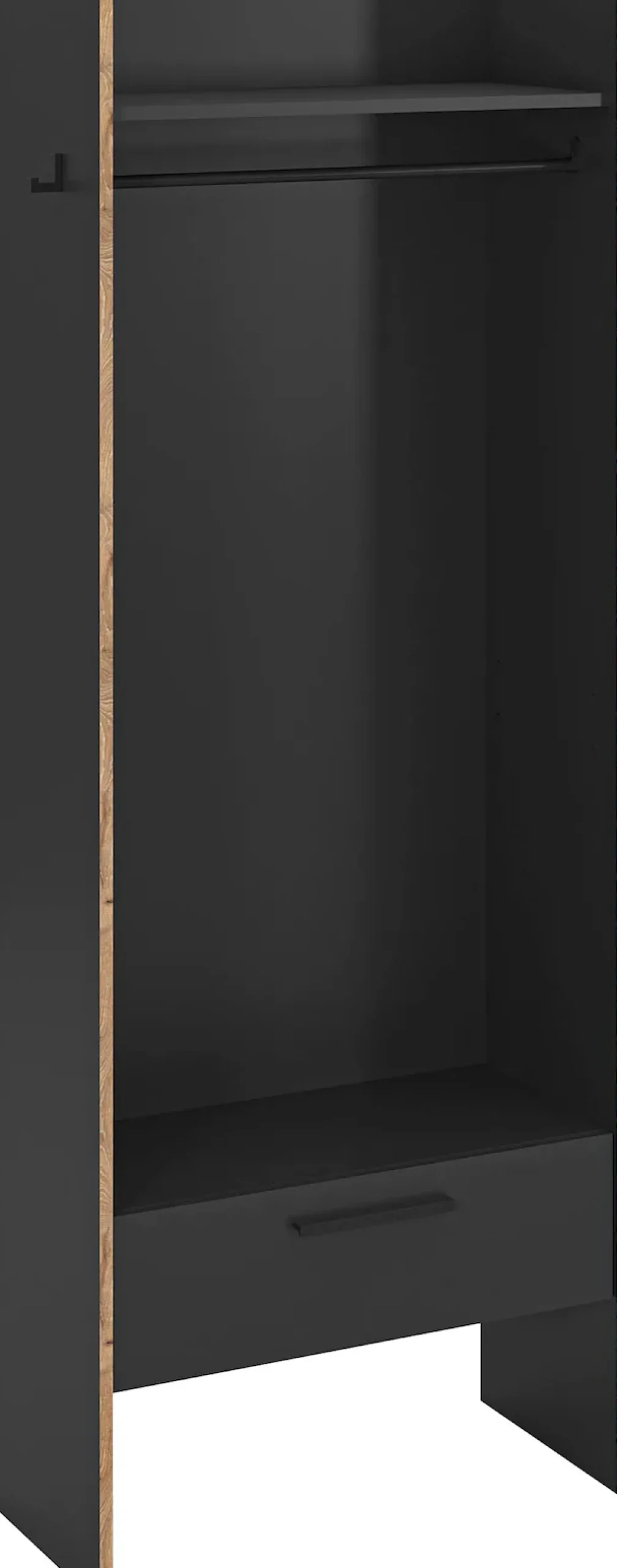 Home affaire Garderobenschrank »MUSTA, Breite: 70cm, inkl. Kleiderstange, 2 Haken, 1 Schubkasten« Dielenschrank, Flurschrank, Schrank, Universalschrank, Sitzbank