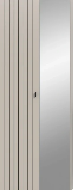 Home affaire Garderobenschrank »TATIO, Höhe 192 cm, Rillenoptik, Spiegeltür« 1 Stk. tlg. Garderobenschrank, Flurschrank, Dielenschrank
