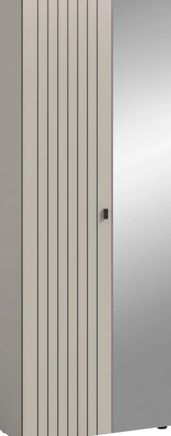 Home affaire Garderobenschrank »TATIO, Höhe 192 cm, Rillenoptik, Spiegeltür« 1 Stk. tlg. Garderobenschrank, Flurschrank, Dielenschrank