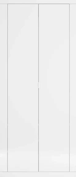 Home affaire Garderobenschrank »Basic Breite 78, Höhe 187 cm, moderne Rahmenoptik,« Metallgriff, Kleiderstange, 2 Einlegeböden