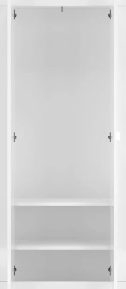 Home affaire Garderobenschrank »Basic Breite 78, Höhe 187 cm, moderne Rahmenoptik,« Metallgriff, Kleiderstange, 2 Einlegeböden