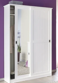 Home affaire Garderobenschrank »Nekso« mit Spiegel, Breite 114 cm, aus MDF oder Massivholz, FSC®