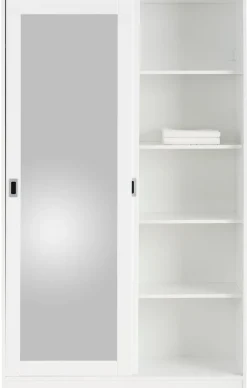 Home affaire Garderobenschrank »Nekso« mit Spiegel, Breite 114 cm, aus MDF oder Massivholz, FSC®